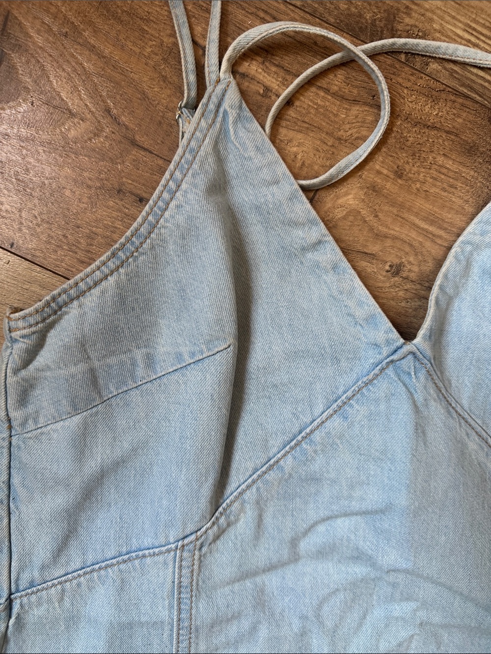 Universal Thread Light Blue Denim Slip Dress - Picture 3 of 3